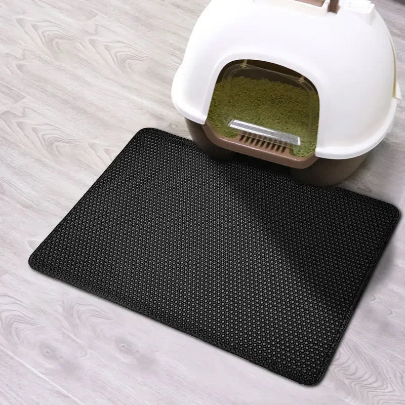Double-Layer Honeycomb Cat Litter Mat