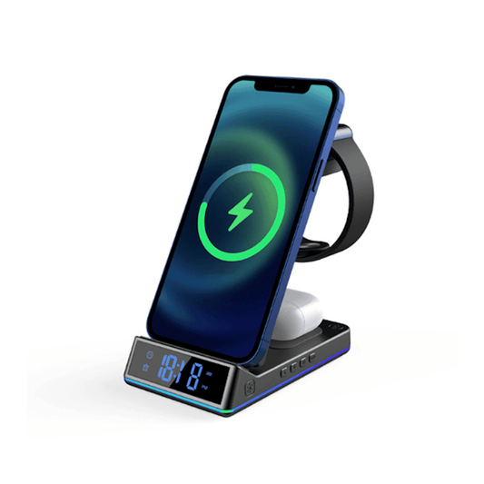 VersaCharge 5-in-1 Wireless Charging Hub: Ultimate Convenience and Multifunctionality