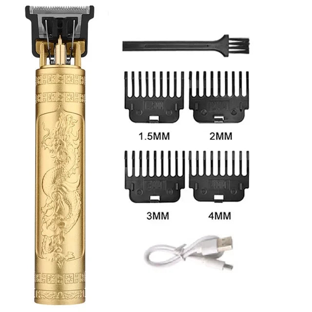 USB Fast Charging Hair Trimmer Portable Cordless Shaver Barber Electric Hair Cutting Machine Vintage Hair Clipper For Hairdresse