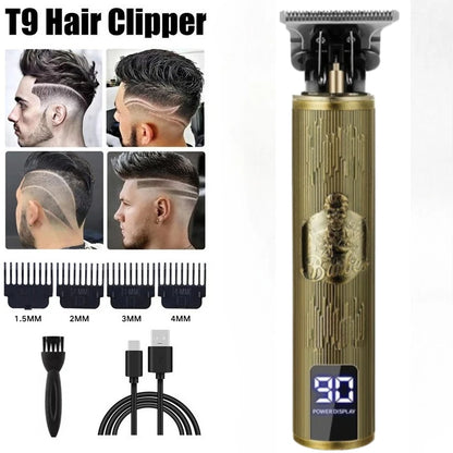 USB Fast Charging Hair Trimmer Portable Cordless Shaver Barber Electric Hair Cutting Machine Vintage Hair Clipper For Hairdresse
