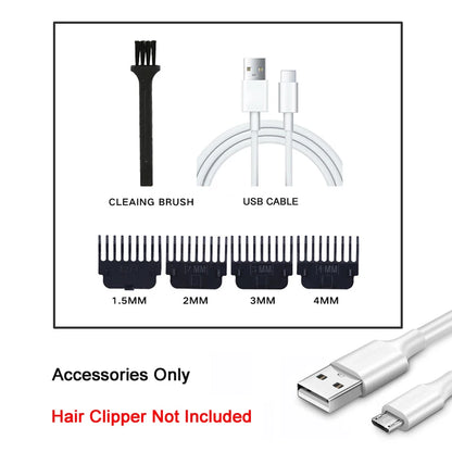USB Fast Charging Hair Trimmer Portable Cordless Shaver Barber Electric Hair Cutting Machine Vintage Hair Clipper For Hairdresse