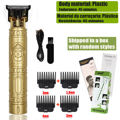 USB Fast Charging Hair Trimmer Portable Cordless Shaver Barber Electric Hair Cutting Machine Vintage Hair Clipper For Hairdresse