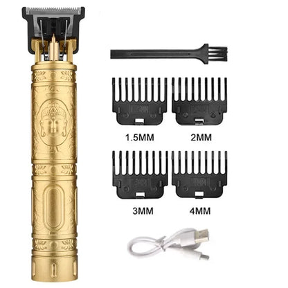 USB Fast Charging Hair Trimmer Portable Cordless Shaver Barber Electric Hair Cutting Machine Vintage Hair Clipper For Hairdresse