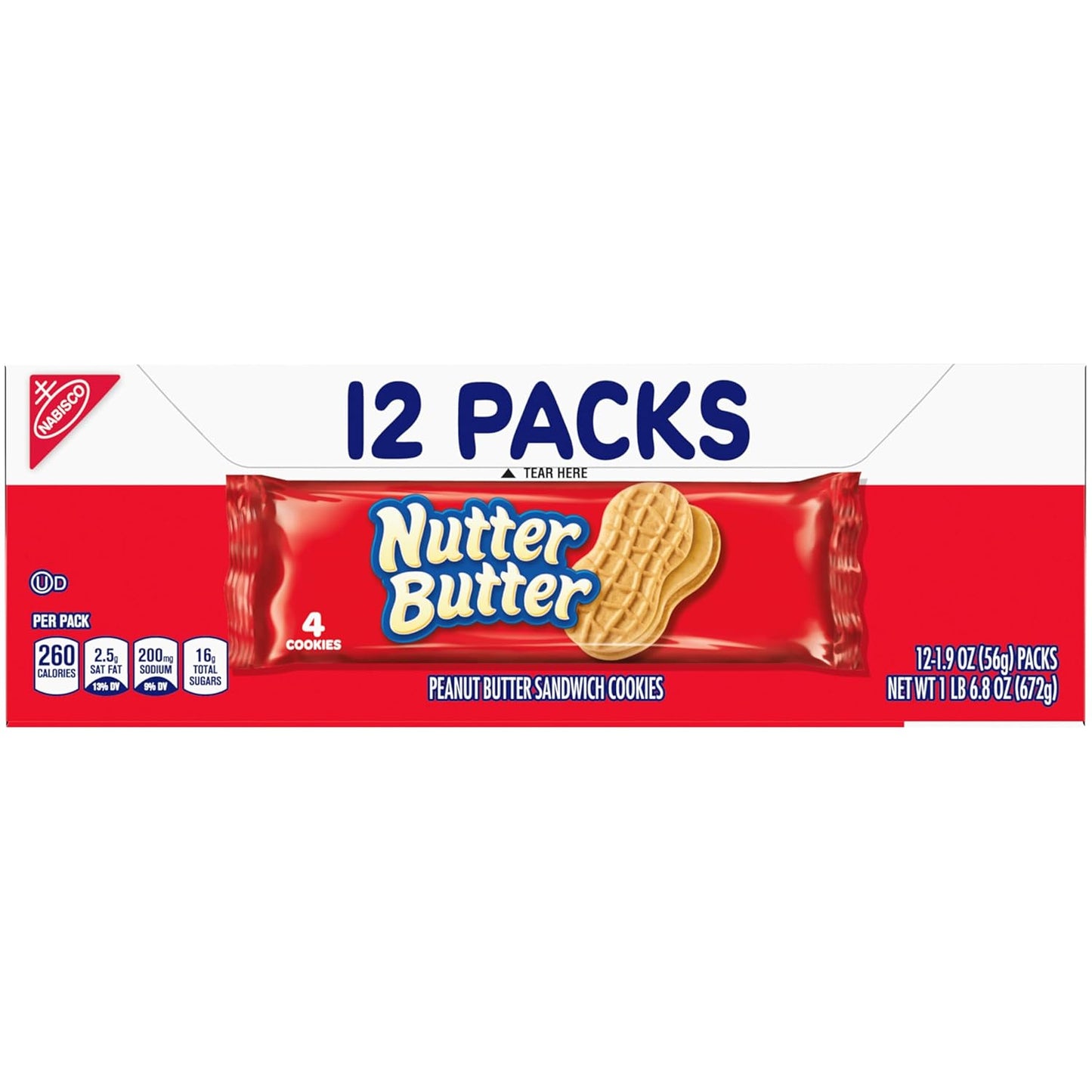 NUTTER BUTTER Peanut Butter Sandwich Cookies