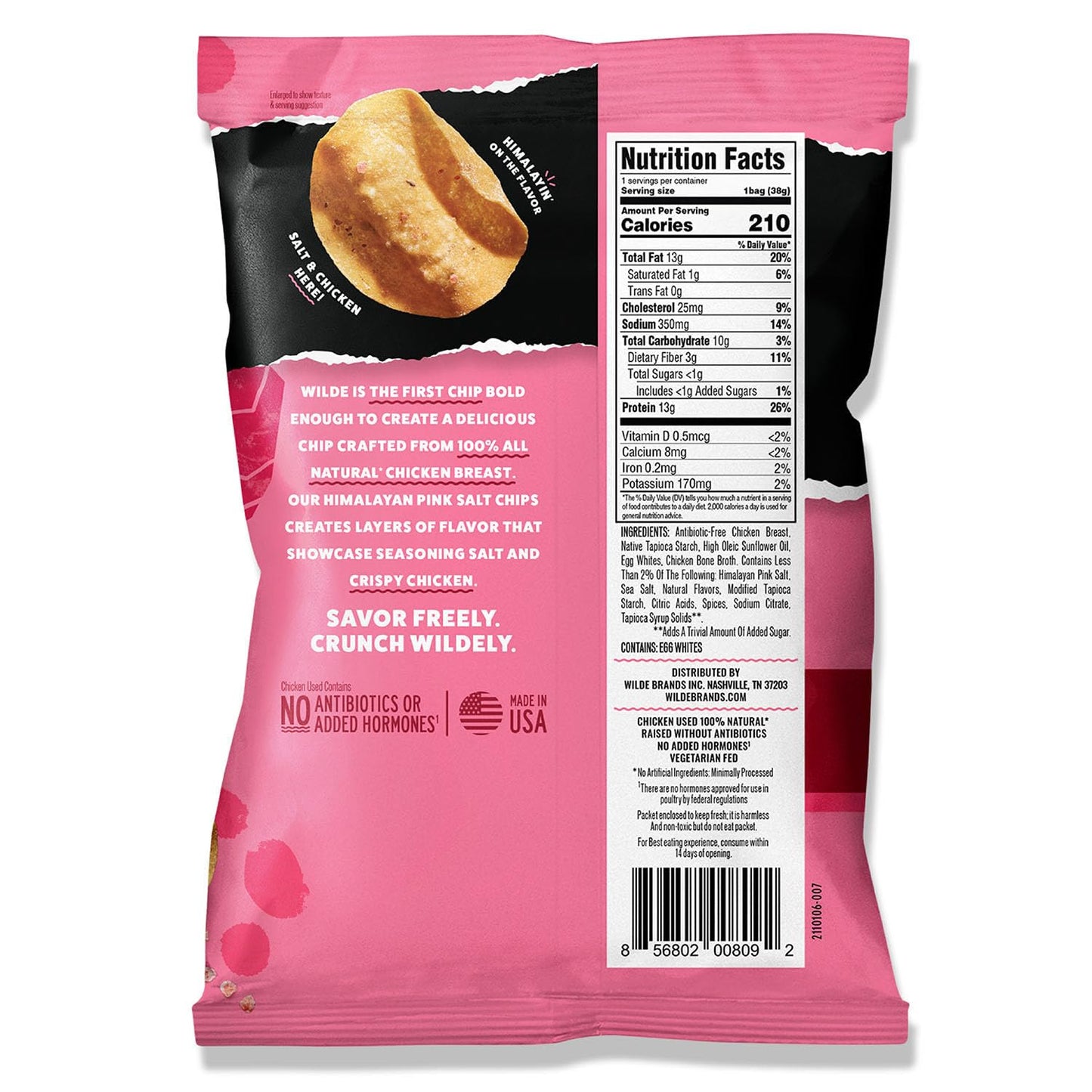 Himalayan Pink Salt High-Protein Chips