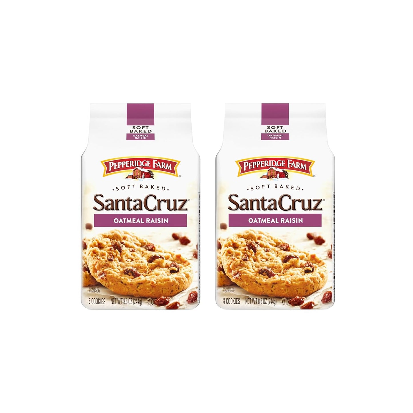 Pepperidge Farm Santa Cruz Soft Baked Oatmeal Raisin Cookies