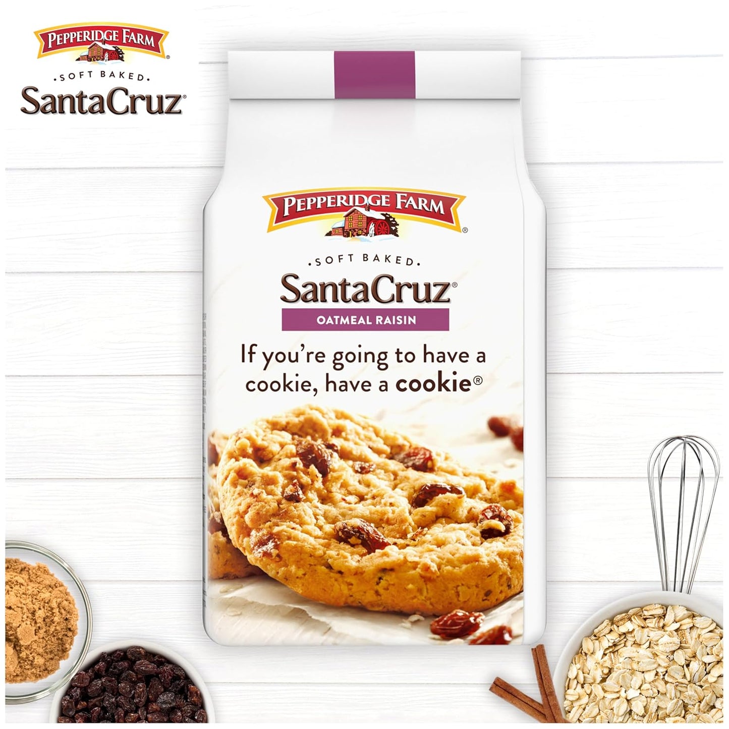 Pepperidge Farm Santa Cruz Soft Baked Oatmeal Raisin Cookies