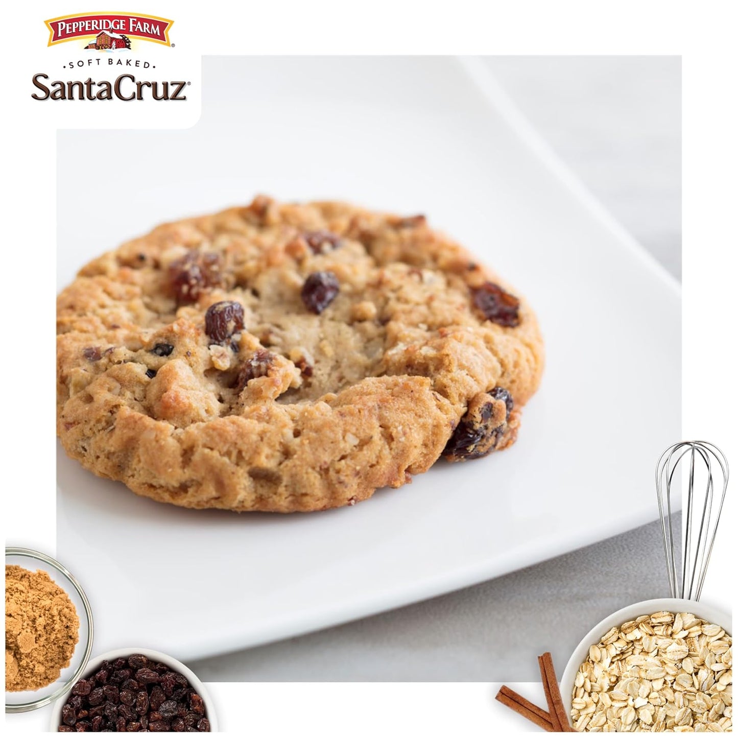 Pepperidge Farm Santa Cruz Soft Baked Oatmeal Raisin Cookies