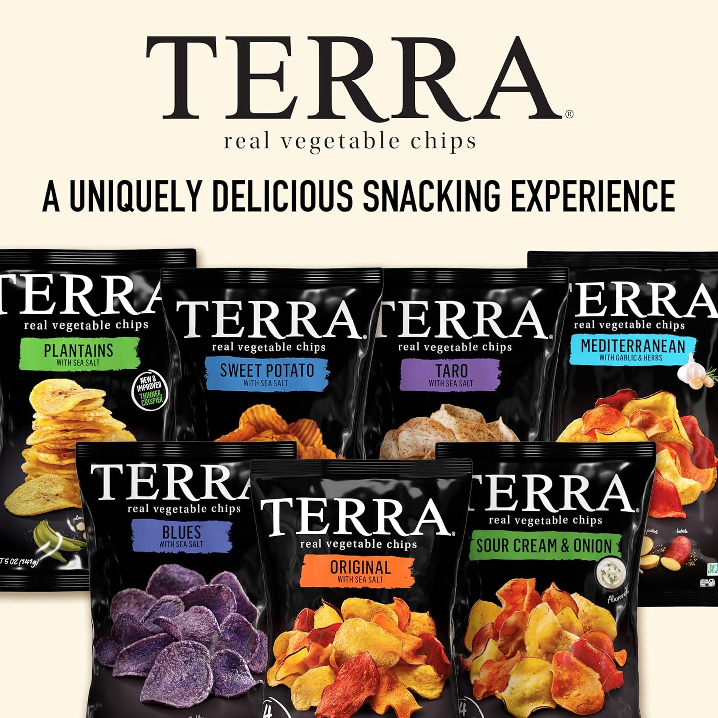 Terra Mediterranean Garlic & Herb Vegetable Chips