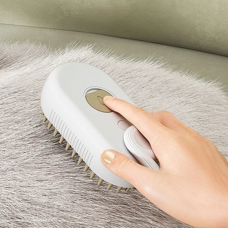 3-in-1 Steam Spray Pet Massage Brush