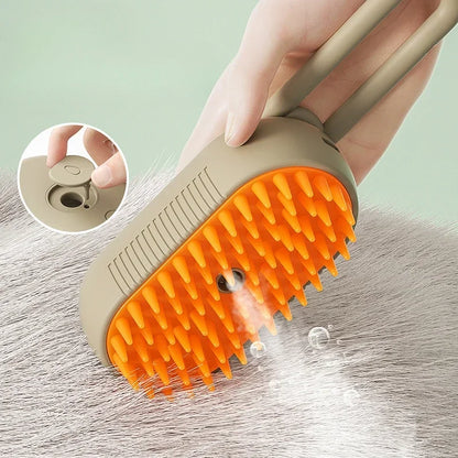 3-in-1 Steam Spray Pet Massage Brush