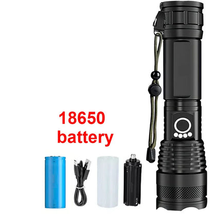 High-Power Rechargeable LED Tactical Flashlight