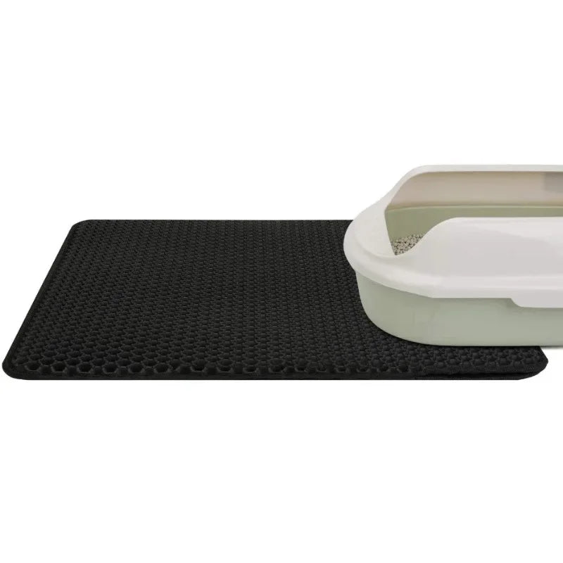 Double-Layer Honeycomb Cat Litter Mat
