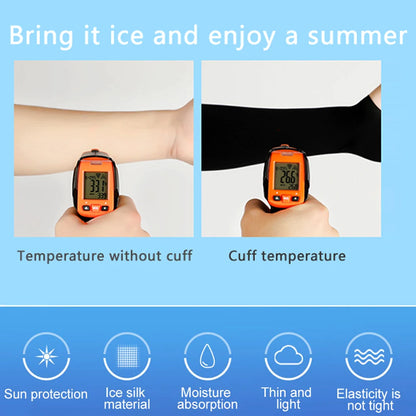UV-Protection Ice Silk Cooling Arm Sleeves