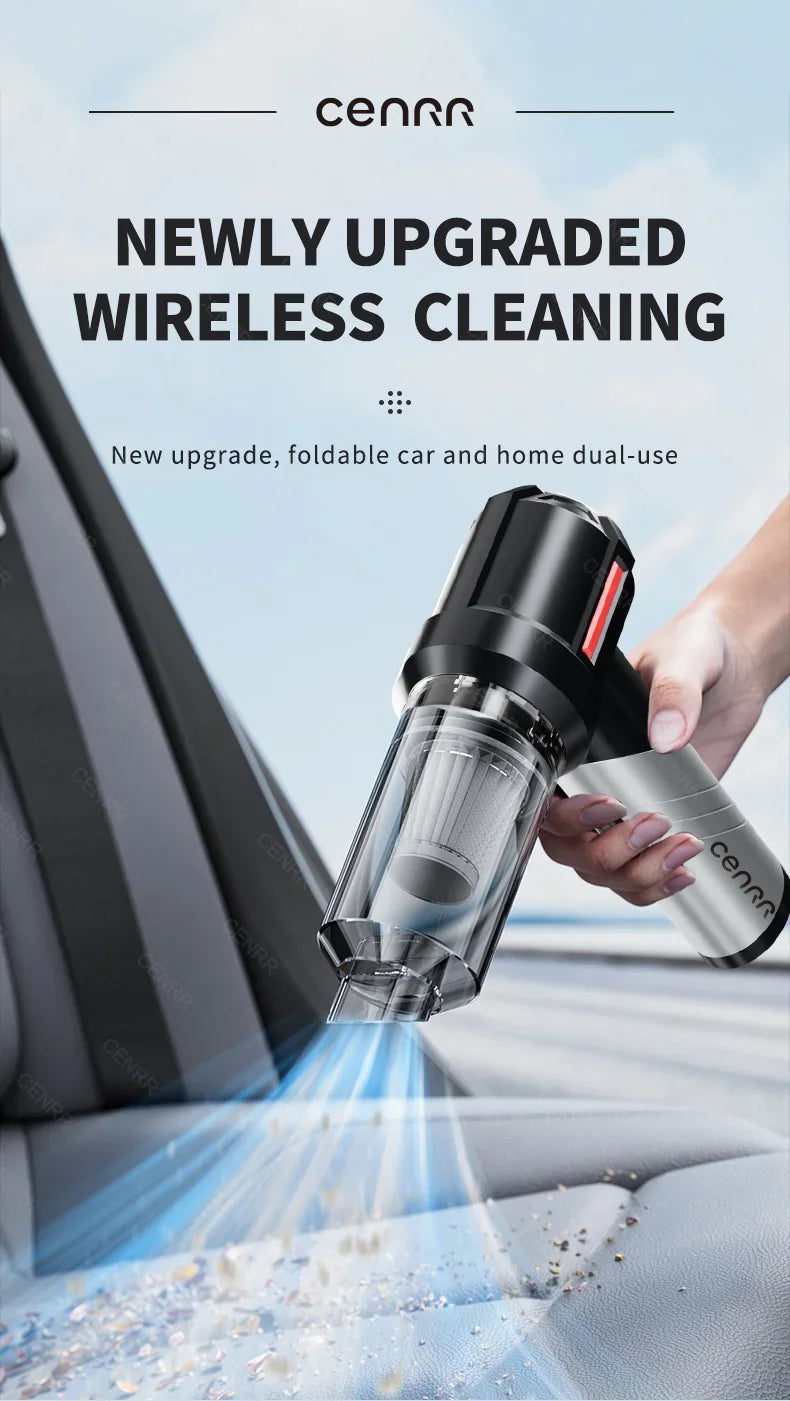 Cordless Handheld Car Vacuum Cleaner & Mini Blower