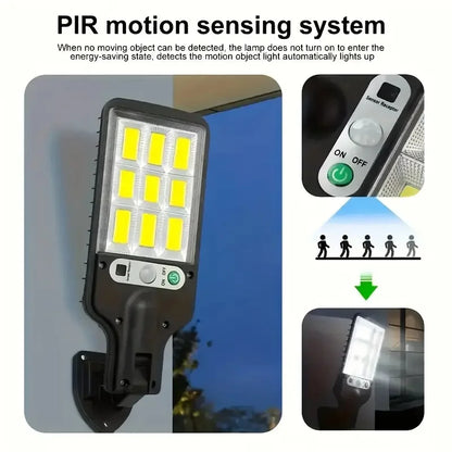 4-Pack Solar Motion Sensor LED Wall Light