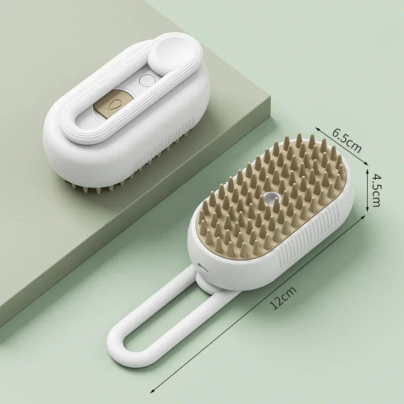 3-in-1 Steam Spray Pet Massage Brush