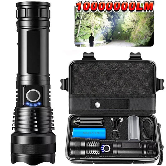 High-Power Rechargeable LED Tactical Flashlight