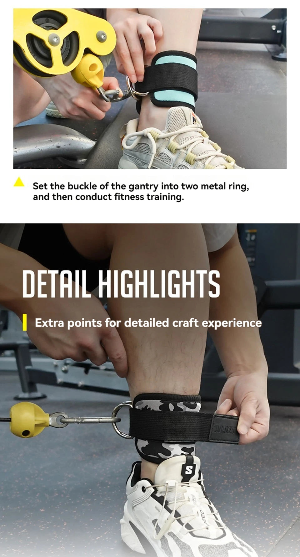 Padded Cable Ankle Straps