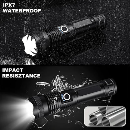 High-Power Rechargeable LED Tactical Flashlight