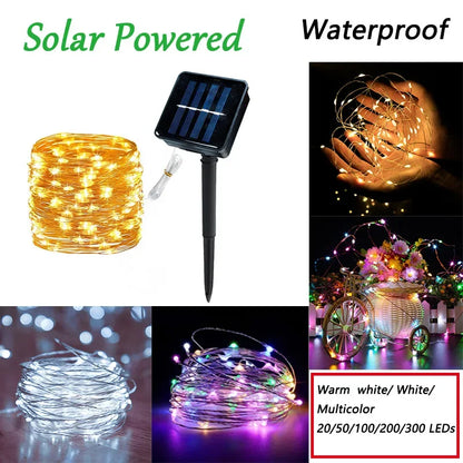 LED Solar String Fairy Lights