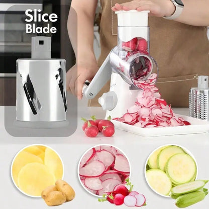 5-in-1 Rotary Drum Vegetable Slicer Grater