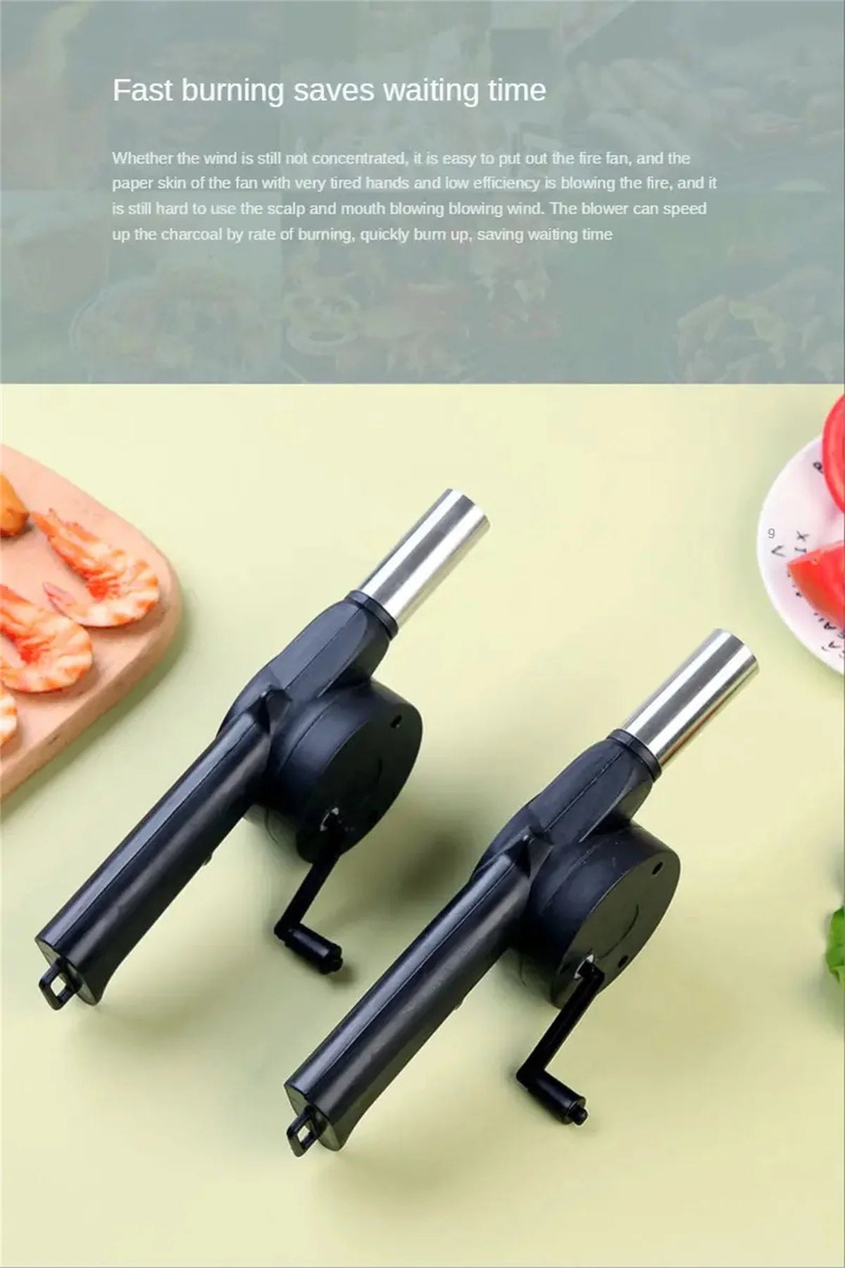 Hand-Crank BBQ Air Blower