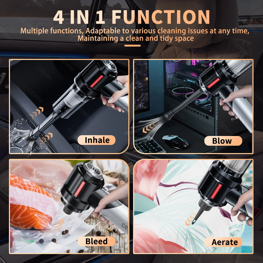 Cordless Handheld Car Vacuum Cleaner & Mini Blower