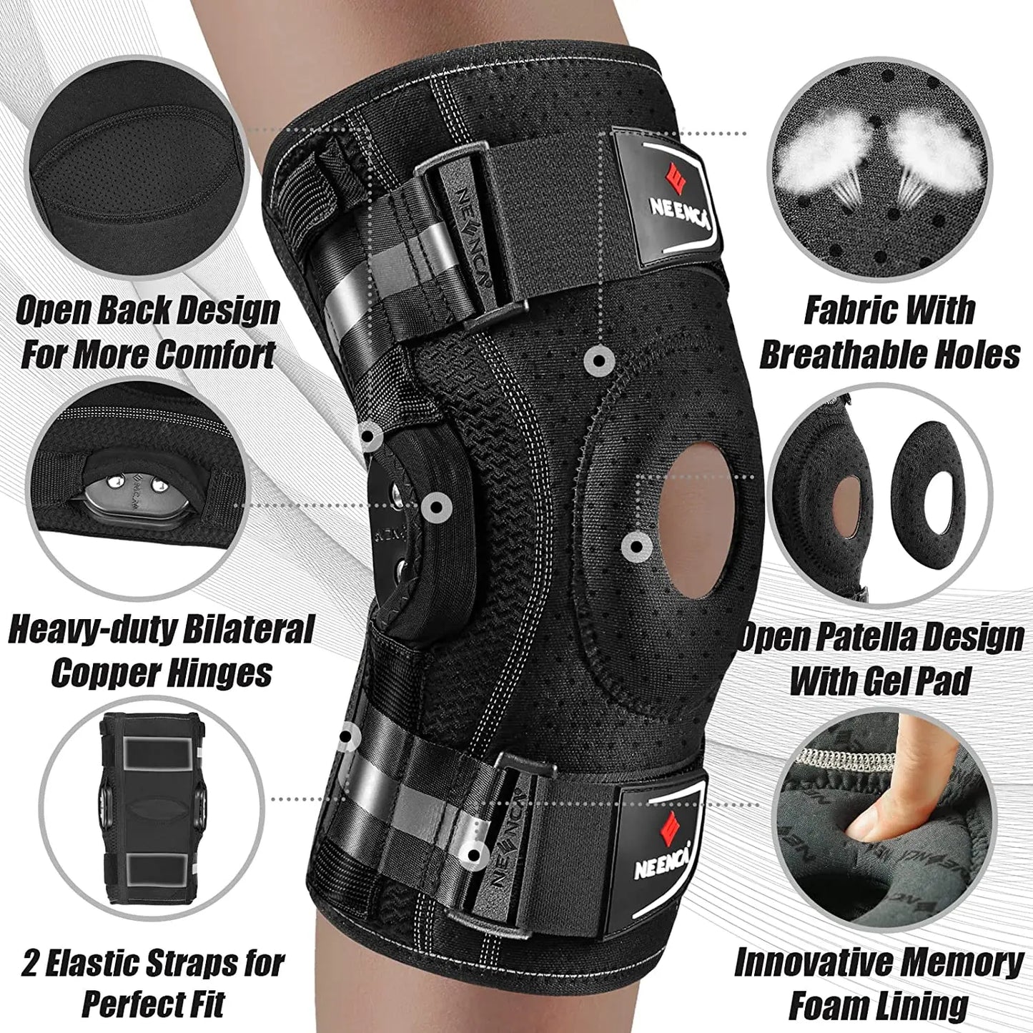 Knee Brace with Side Stabilizers