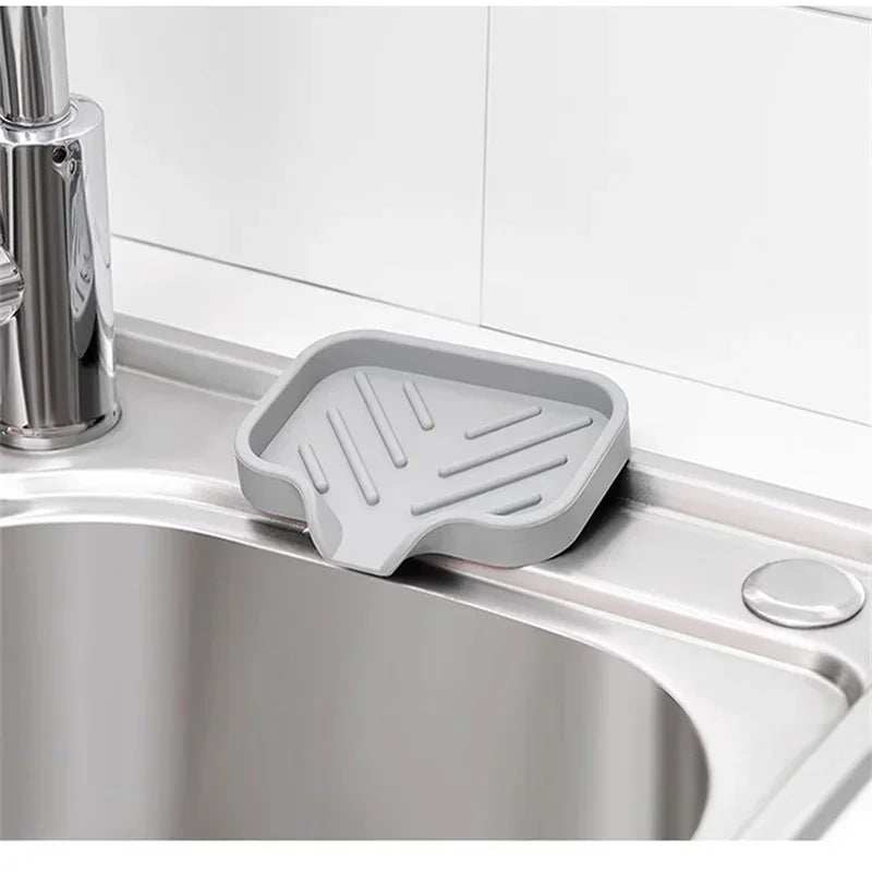 Multifunctional Silicone Sink Tray with Drain