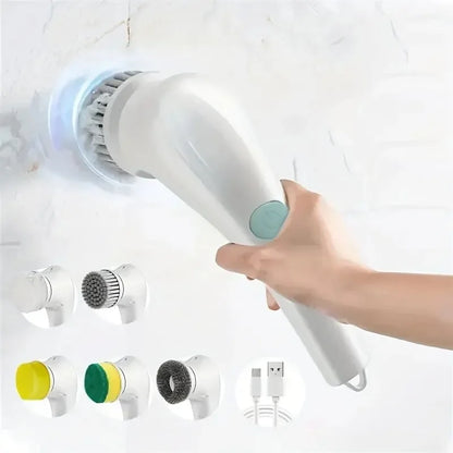 5-in-1 Electric Spin Scrubber Brush Set