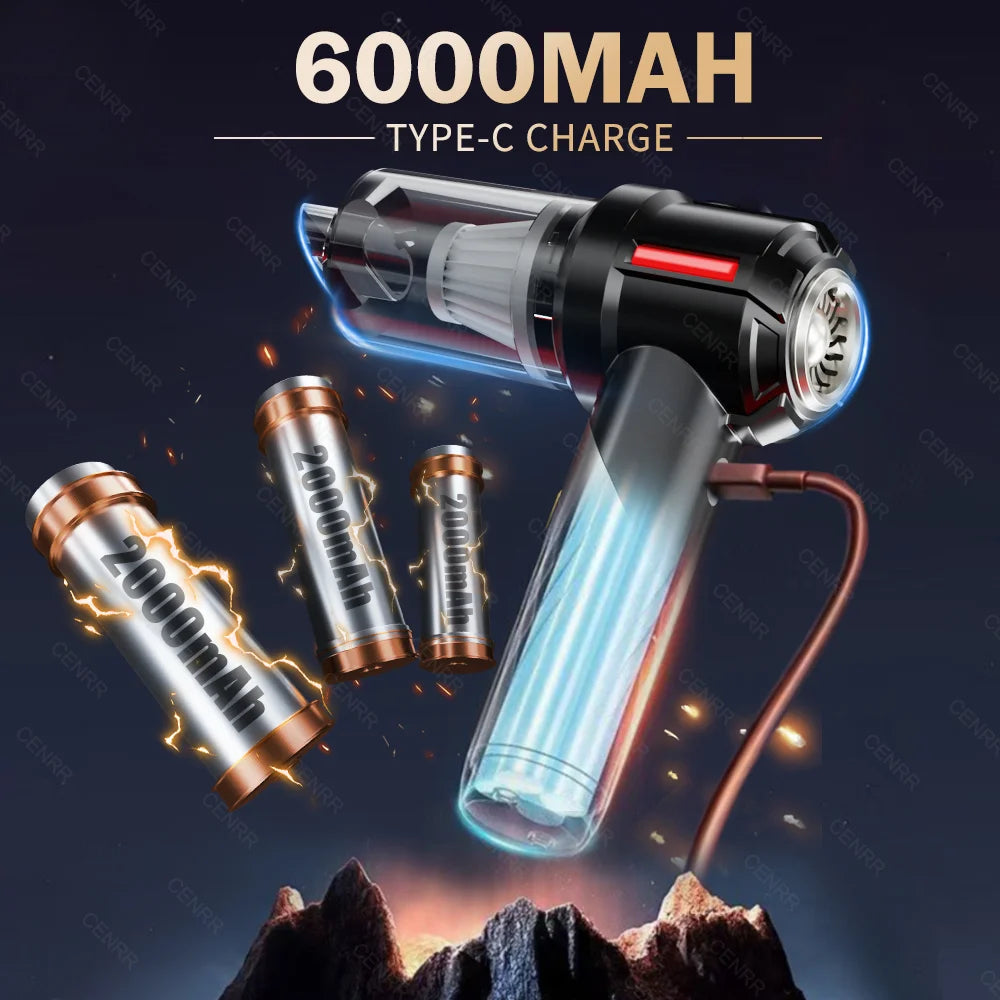 Cordless Handheld Car Vacuum Cleaner & Mini Blower