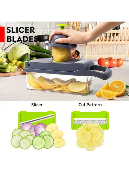 16-Piece Vegetable Chopper & Slicer Set