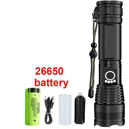 High-Power Rechargeable LED Tactical Flashlight
