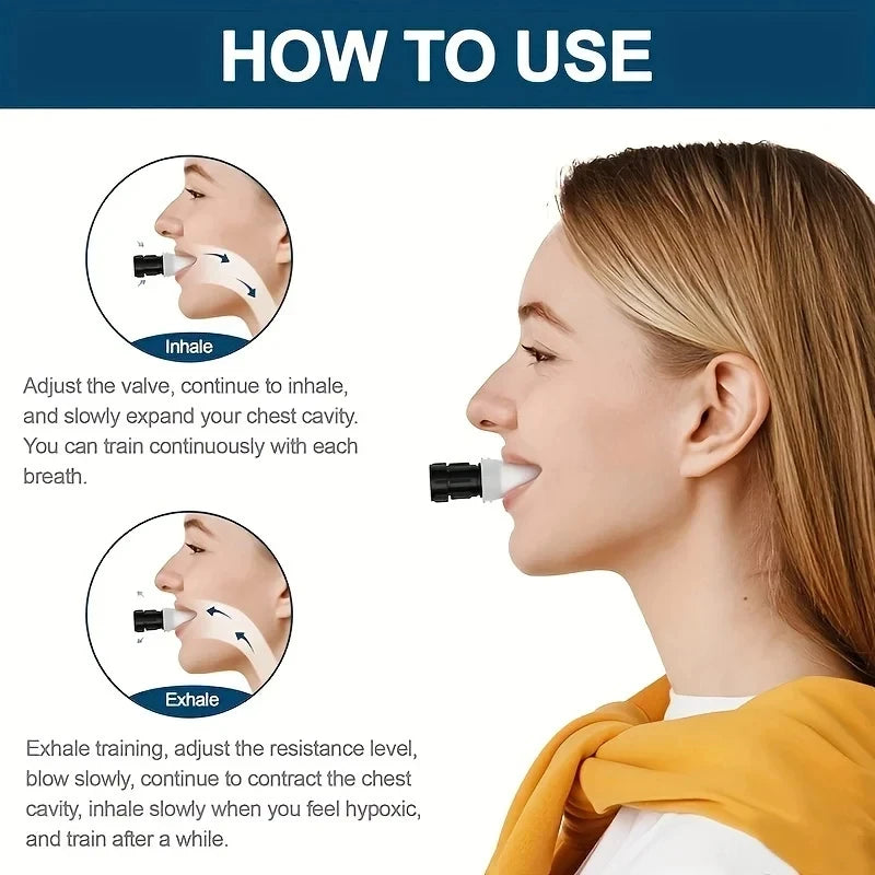 Portable Lung Trainer & Breathing Exerciser