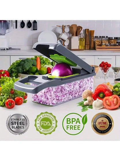 16-Piece Vegetable Chopper & Slicer Set