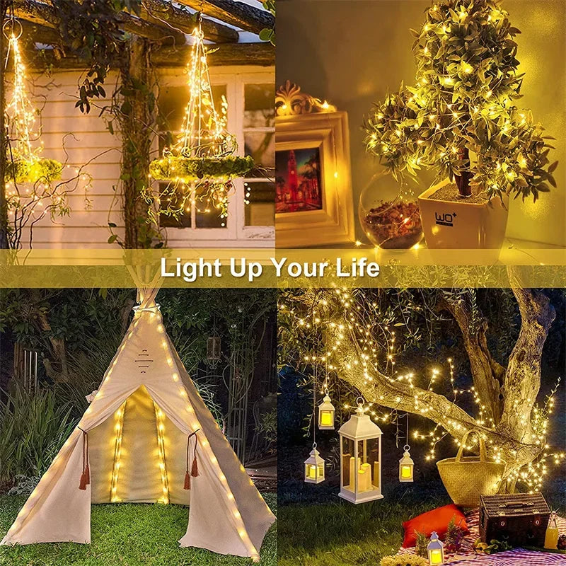 LED Solar String Fairy Lights
