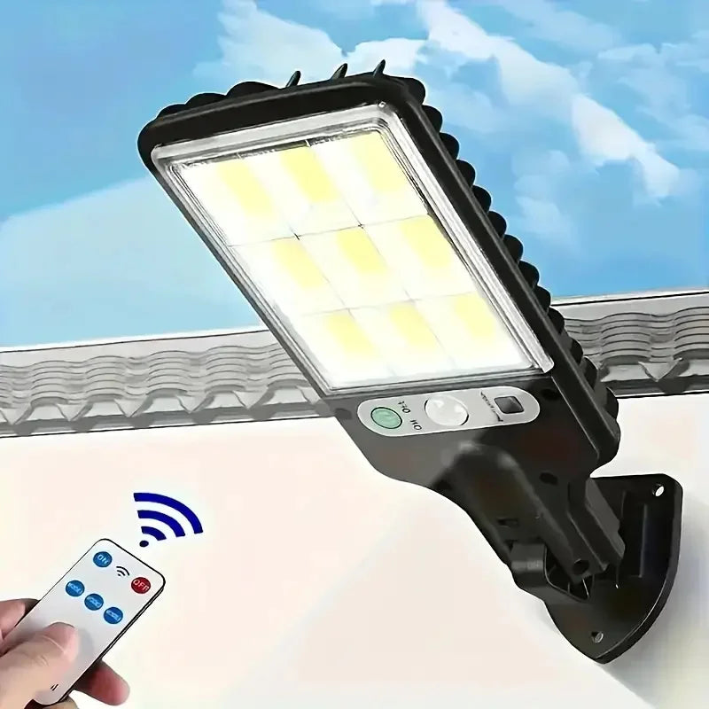 4-Pack Solar Motion Sensor LED Wall Light