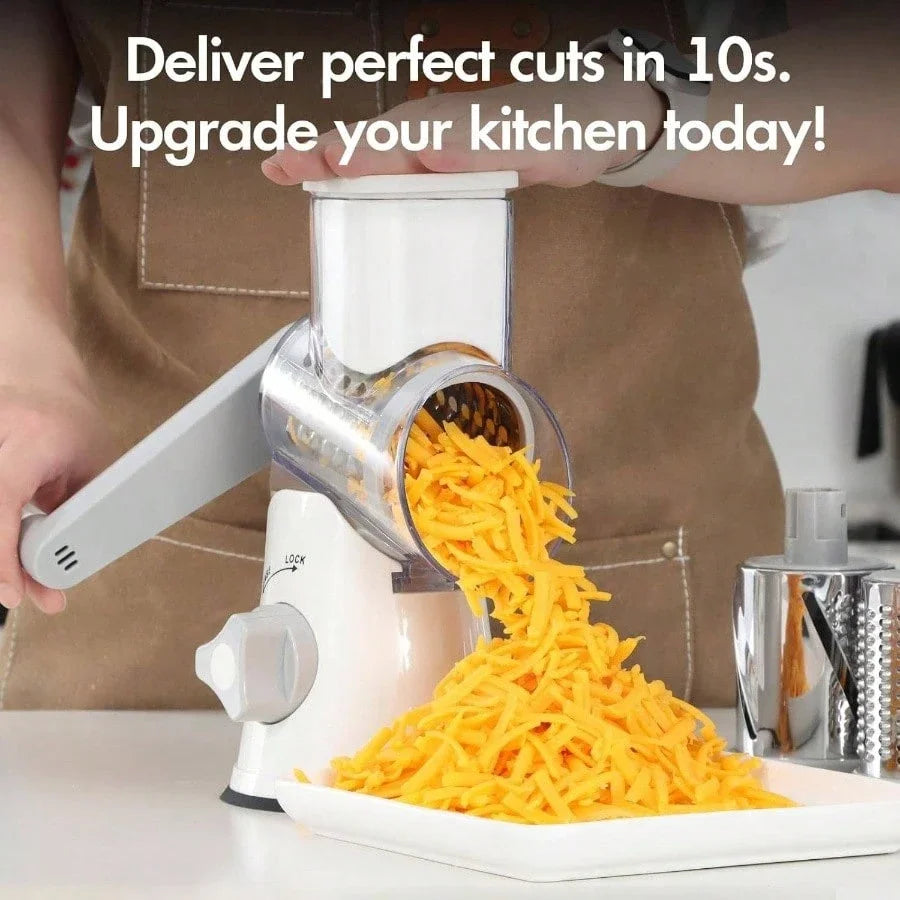 5-in-1 Rotary Drum Vegetable Slicer Grater
