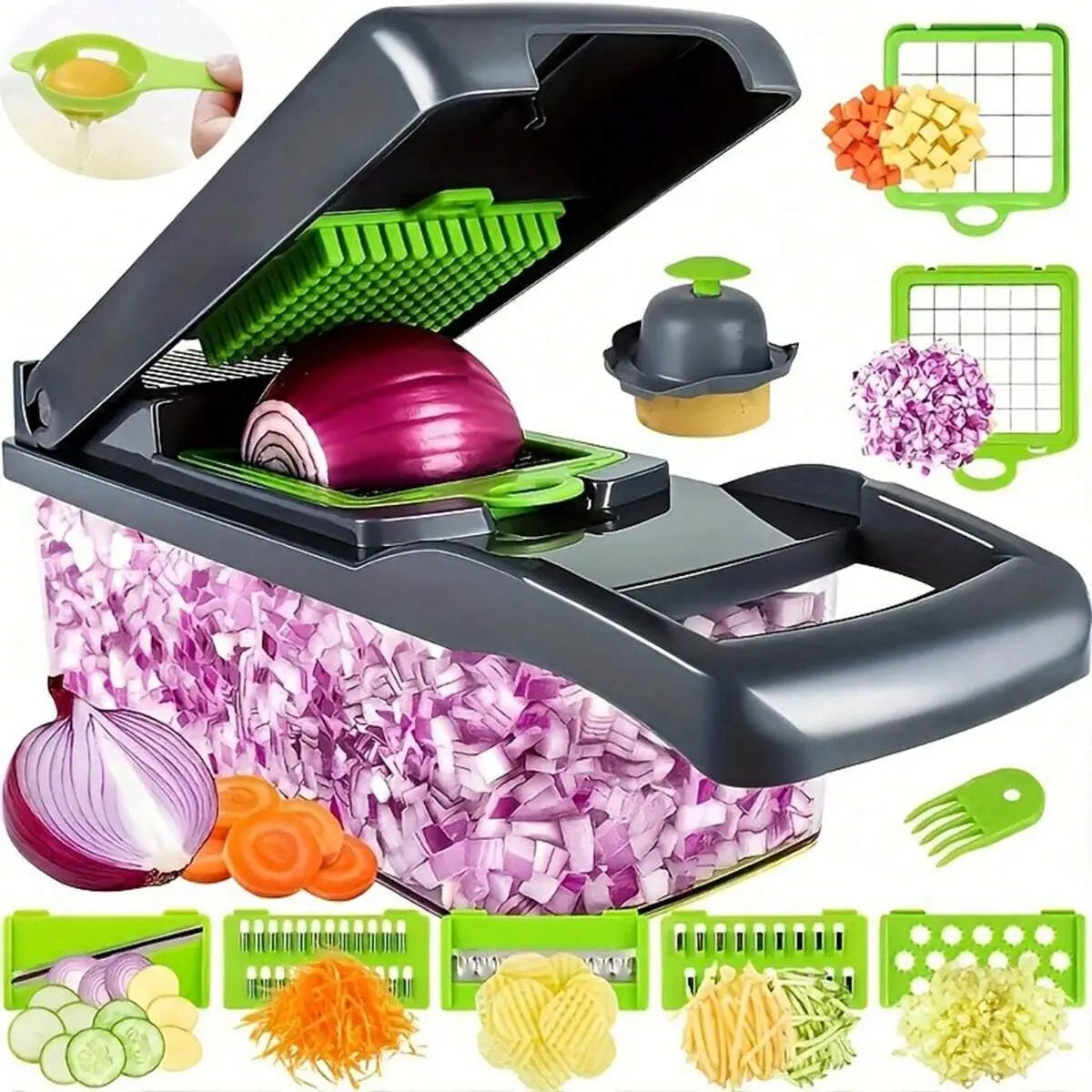 16-Piece Vegetable Chopper & Slicer Set