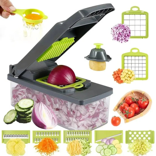 16-Piece Vegetable Chopper & Slicer Set