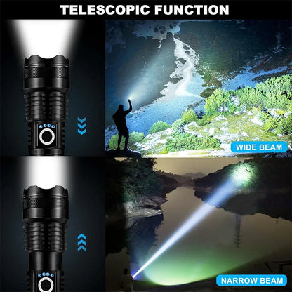 High-Power Rechargeable LED Tactical Flashlight