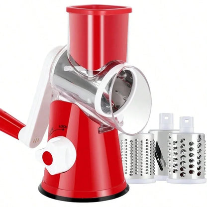 5-in-1 Rotary Drum Vegetable Slicer Grater