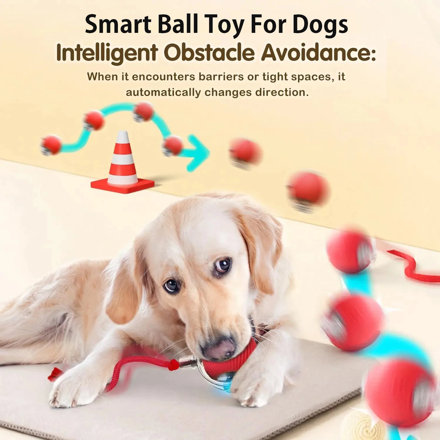 Automatic Interactive Dog Ball Toy