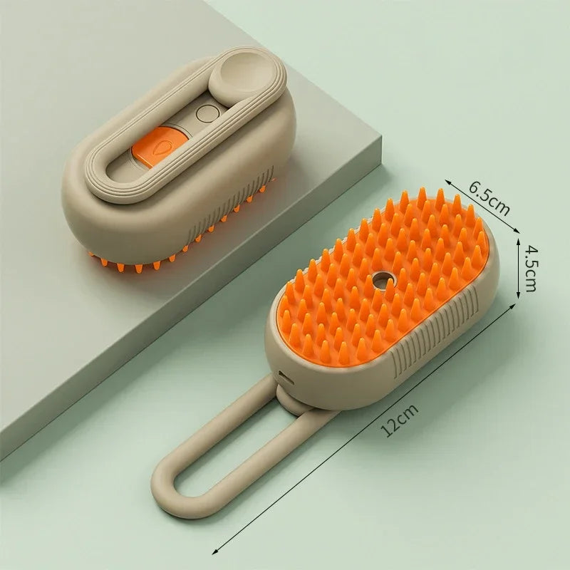 3-in-1 Steam Spray Pet Massage Brush