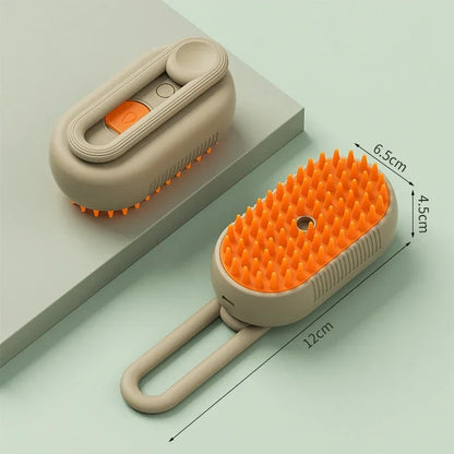 3-in-1 Steam Spray Pet Massage Brush