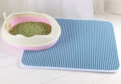 Double-Layer Honeycomb Cat Litter Mat