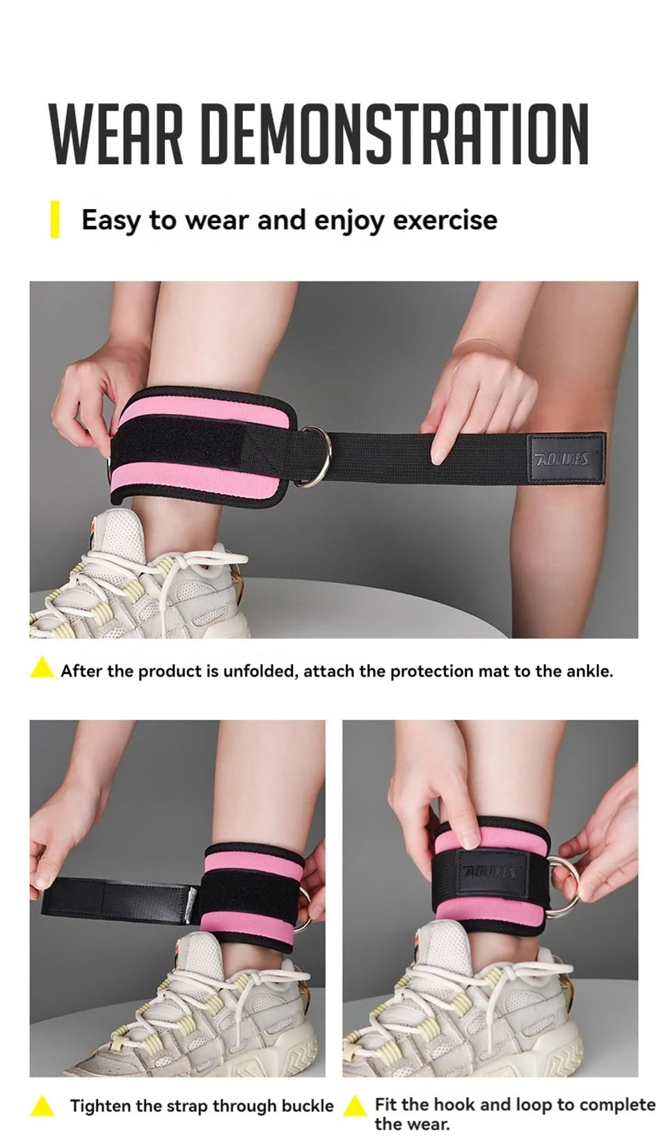 Padded Cable Ankle Straps