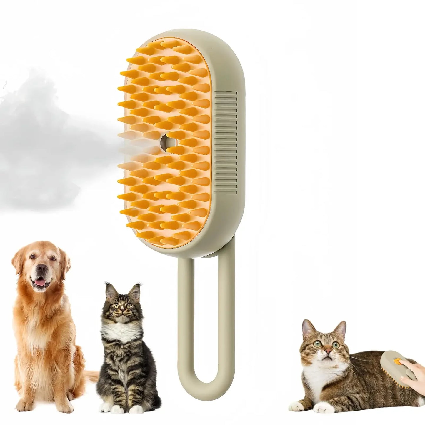 3-in-1 Steam Spray Pet Massage Brush