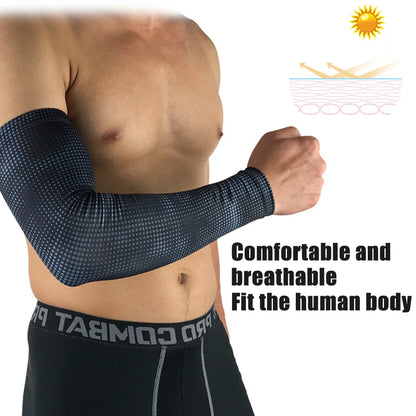 UV-Protection Ice Silk Cooling Arm Sleeves